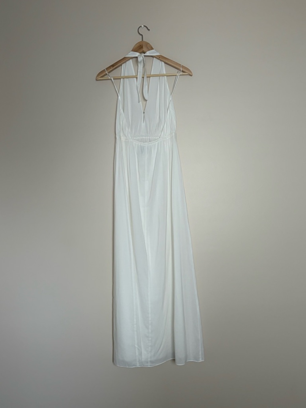NEW Reformation Kiran Maxi Halter Dress White | US 0 UK 4 - Picture 6 of 14